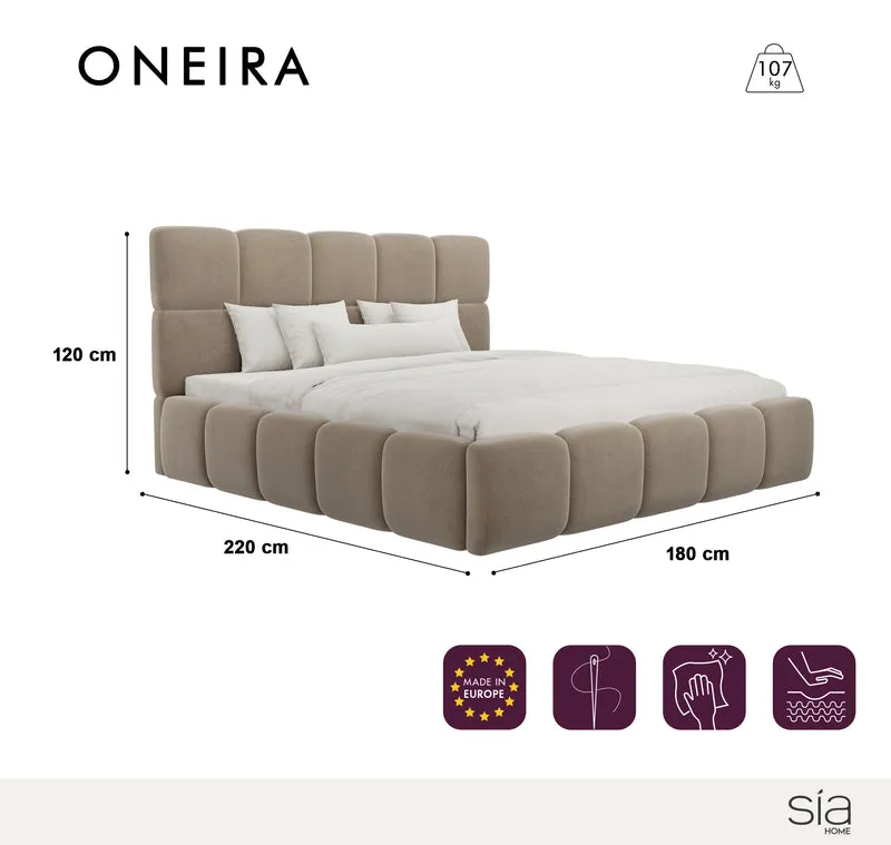 Lit coffre 160cm ONEIRA Velours