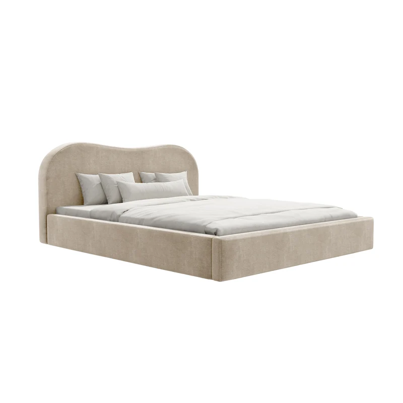 Lit coffre 160cm ASTERIA Velours