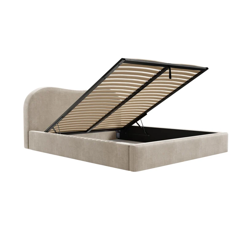Lit coffre 160cm ASTERIA Velours