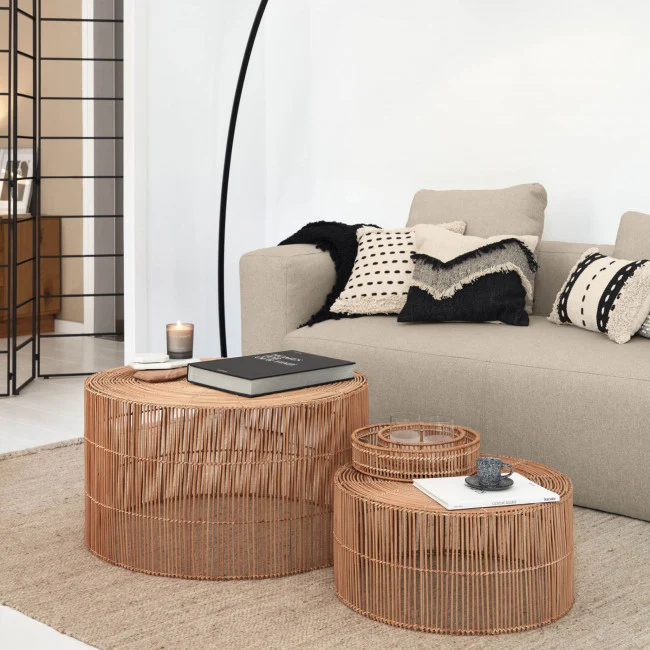 Lot de 2 tables basses Gavina