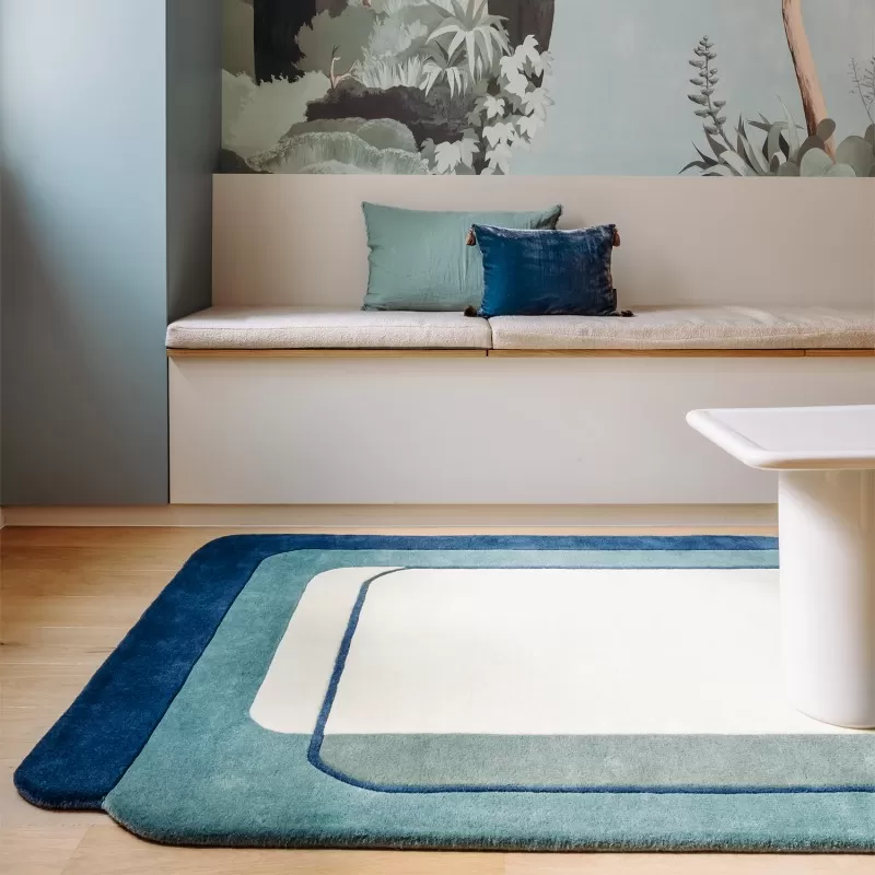 Tapis Echo Bleu