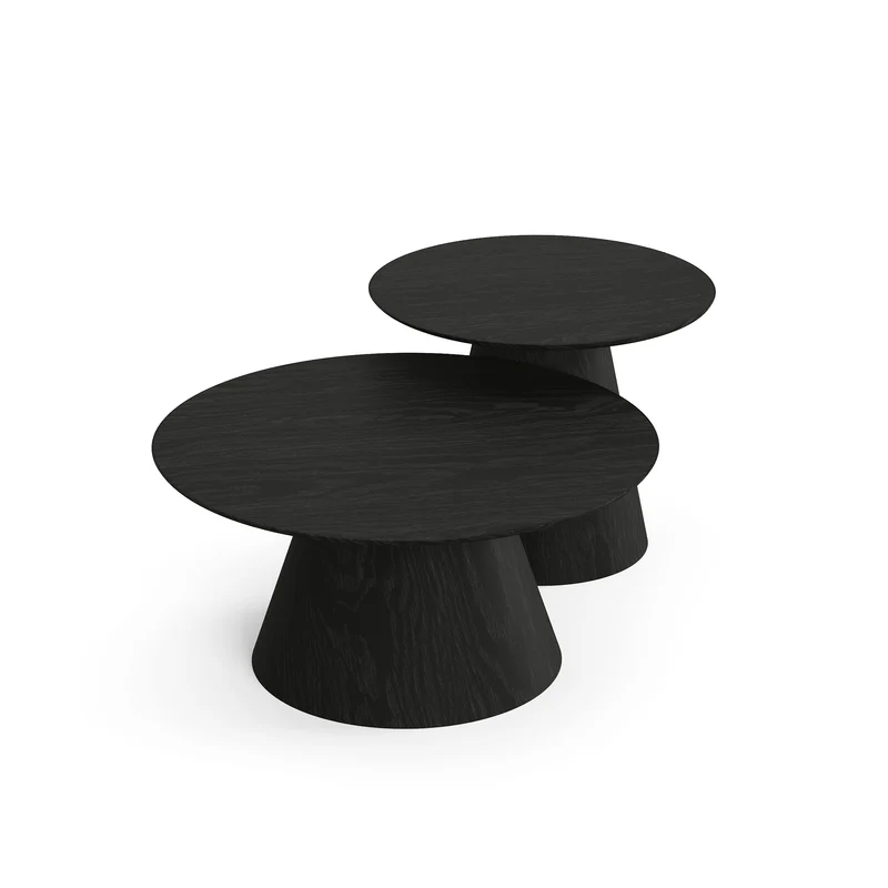 Lot de 2 tables basses gigognes JARI