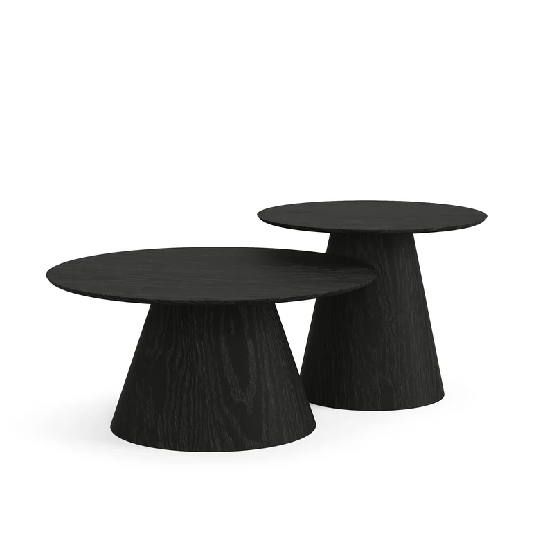 Lot de 2 tables basses gigognes JARI