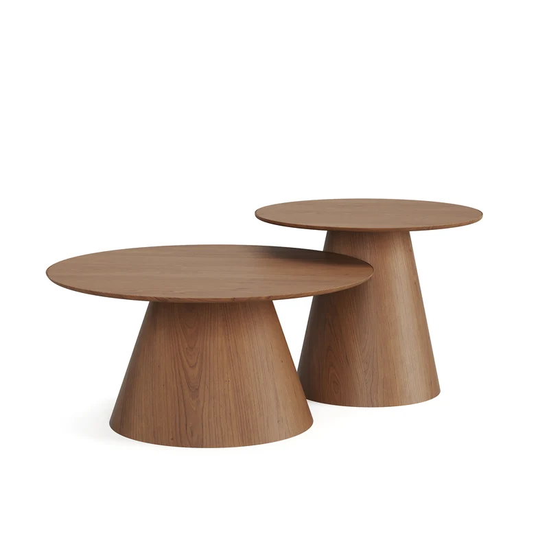 Lot de 2 tables basses gigognes JARI