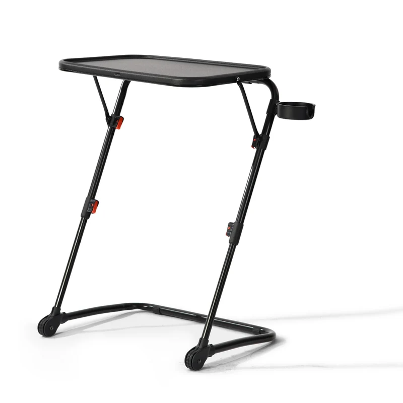 Table à point réglable en hauteur H49-70cm et pliable BASELINE BLACK