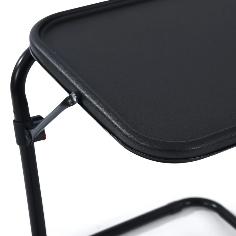 Table à point réglable en hauteur H49-70cm et pliable BASELINE BLACK
