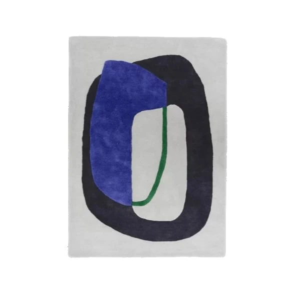 Tapis Inclusion Bleu Outremer