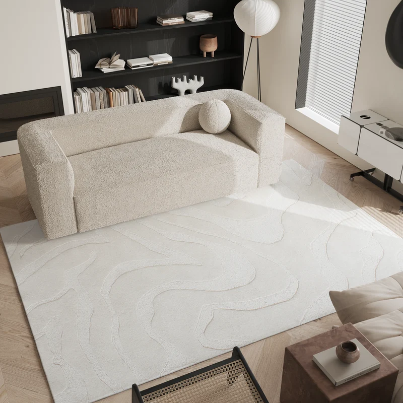 Tapis rectangulaire NOREN en laine 160x230cm