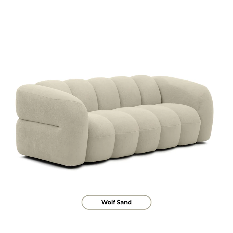 LUGANO 3 - seater sofa light sand