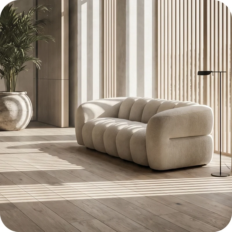 LUGANO 3 - seater sofa light sand
