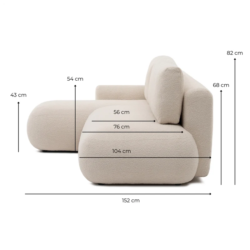 Torino 3-Seater Corner Sofa with Pull-Out Bed