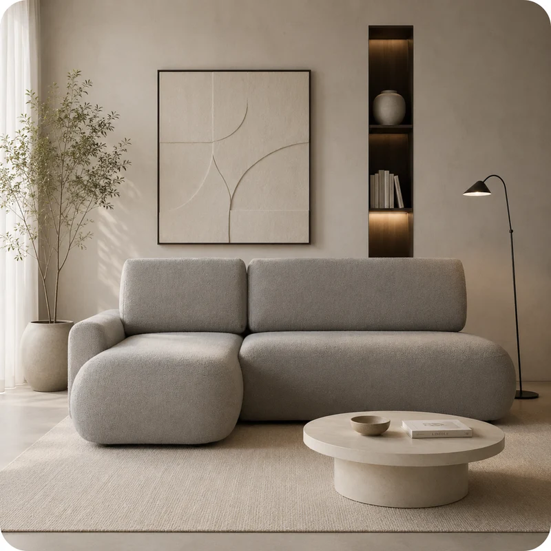 Torino 3-Seater Corner Sofa with Pull-Out Bed