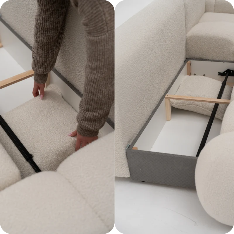 Torino 3-Seater Corner Sofa with Pull-Out Bed