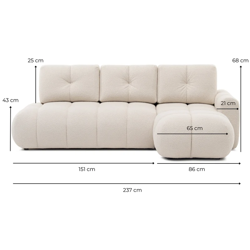 Riva 3-Seater Sofa with Pull-Out Bed