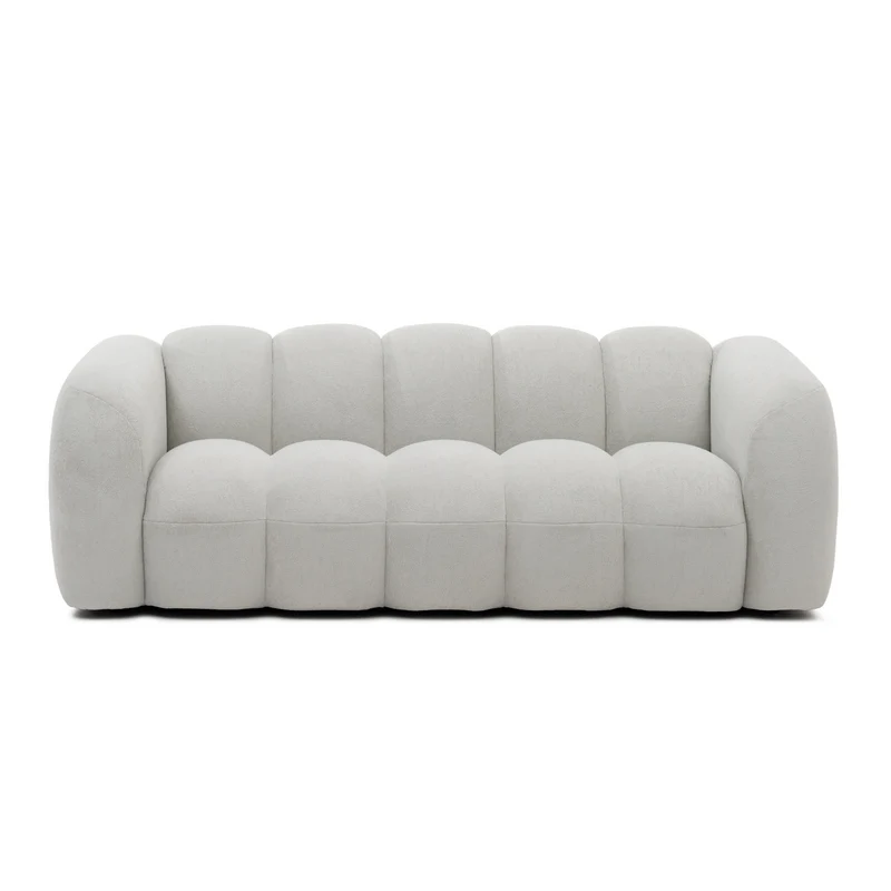 LUGANO 3 - seater sofa light grey