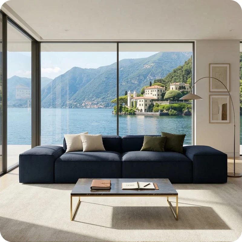 Merlot Modular Sofa 3-Seater Low armrests