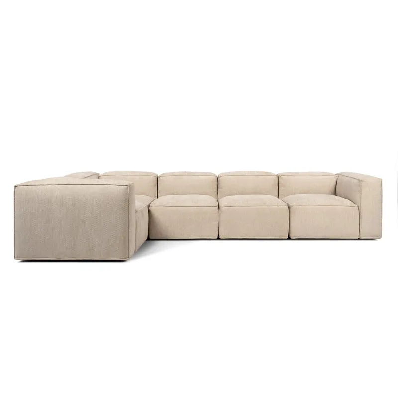 PINOT Corner Sofa – 5 Seater, One High Armrest
