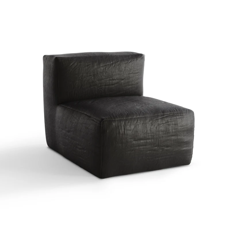 Fauteuil d'extérieur BAIA tissu bouclette beige chiné