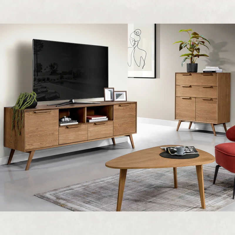 Meuble TV en chêne LEO 25 | LoftStory