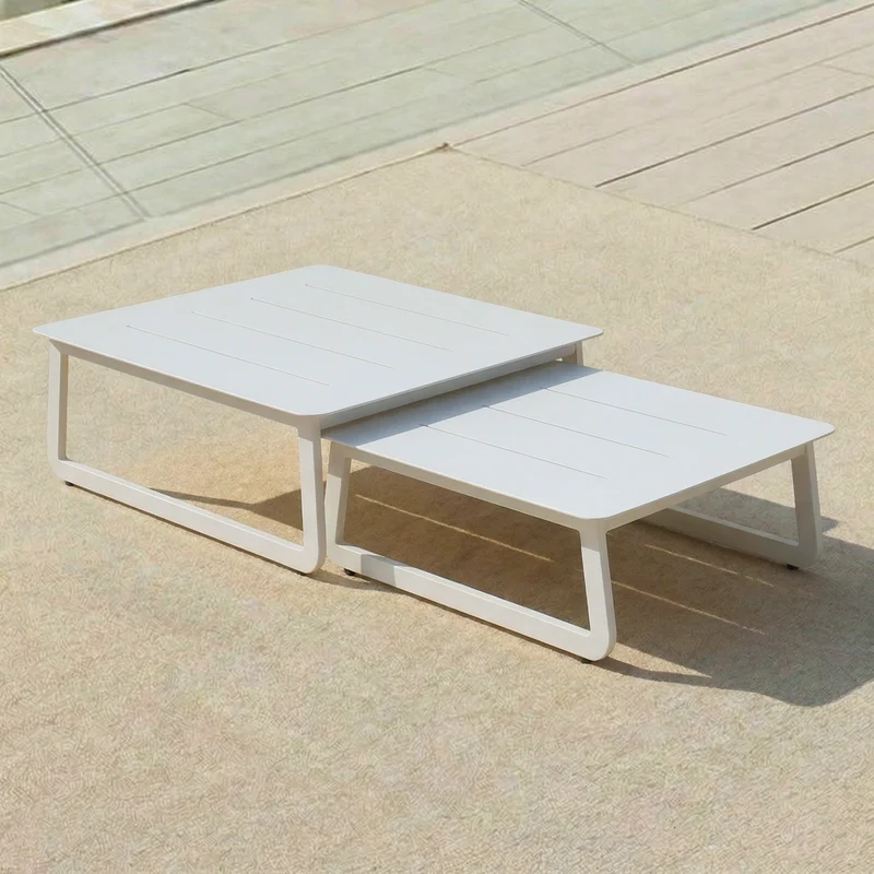 Table basse de jardin Long Beach (85x85cm)