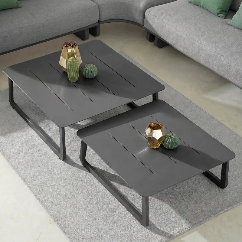 Table basse de jardin Long Beach (85x85cm)