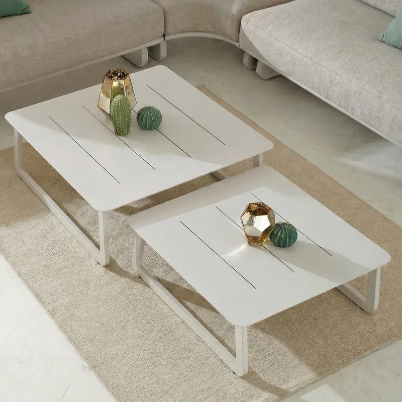Table basse de jardin Long Beach (70x70 cm)