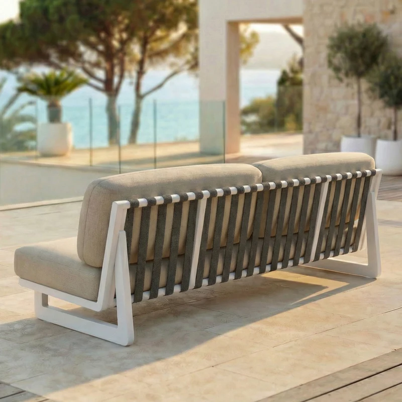 Canapé de jardin 3 places Long Beach