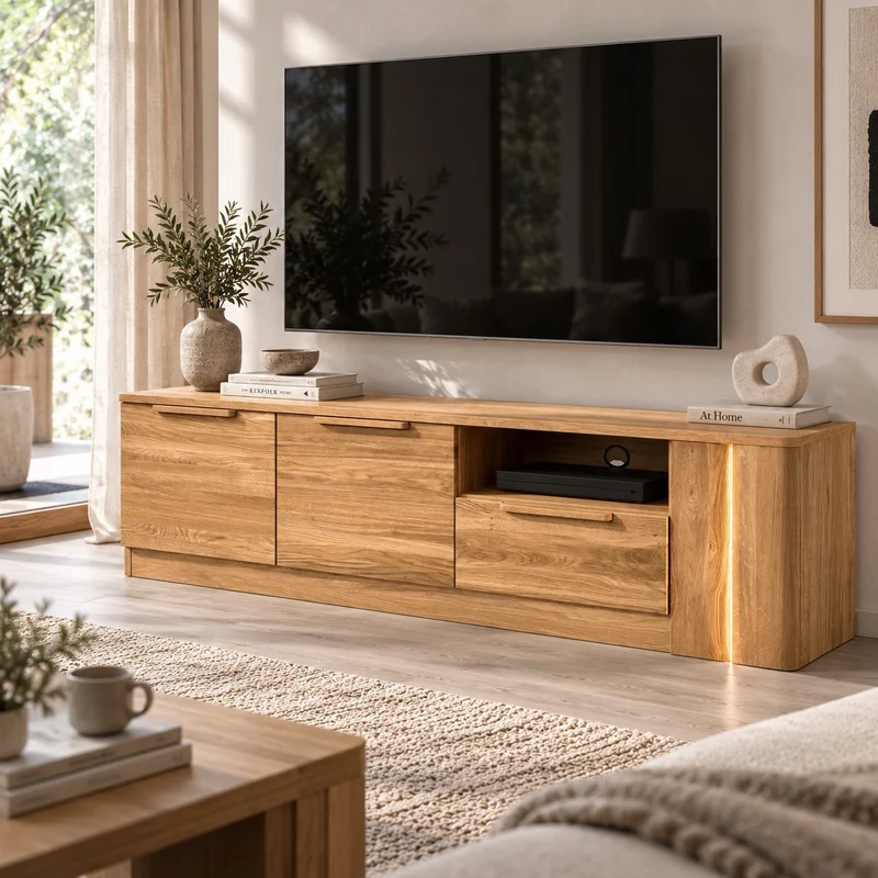 Meuble TV en chêne LONDRES 25 | LoftStory