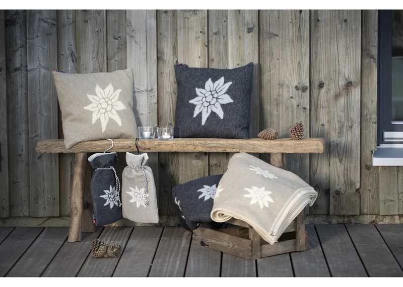 Coussin déhoussable 40x60cm Carla Edelweiss