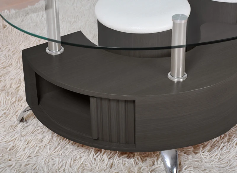 Table basse ORIS + 2 poufs