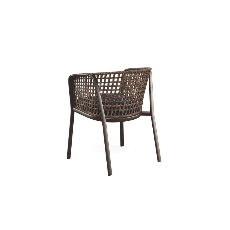 CAROUSEL - Fauteuil repas corde torsadée carré