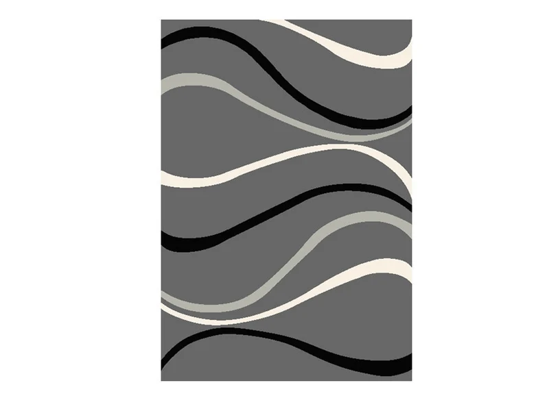 Tapis 120x170 ZIG ZAG noir
