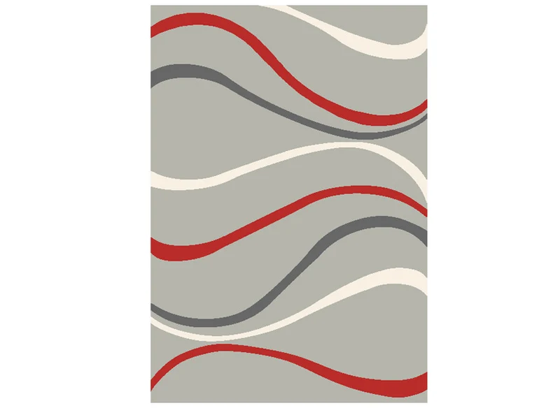 Tapis 160x230 ZIG ZAG rouge