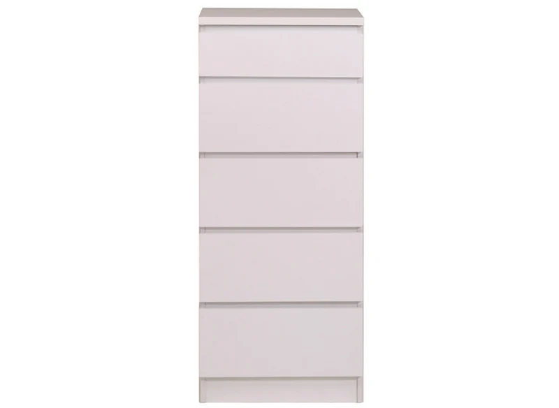 Chiffonnier 5 Tiroirs Emma Blanc