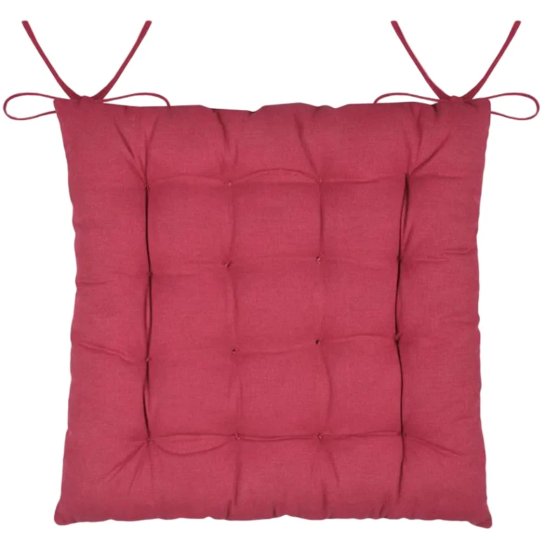 Galette de chaise ARBIN cerfs rouge