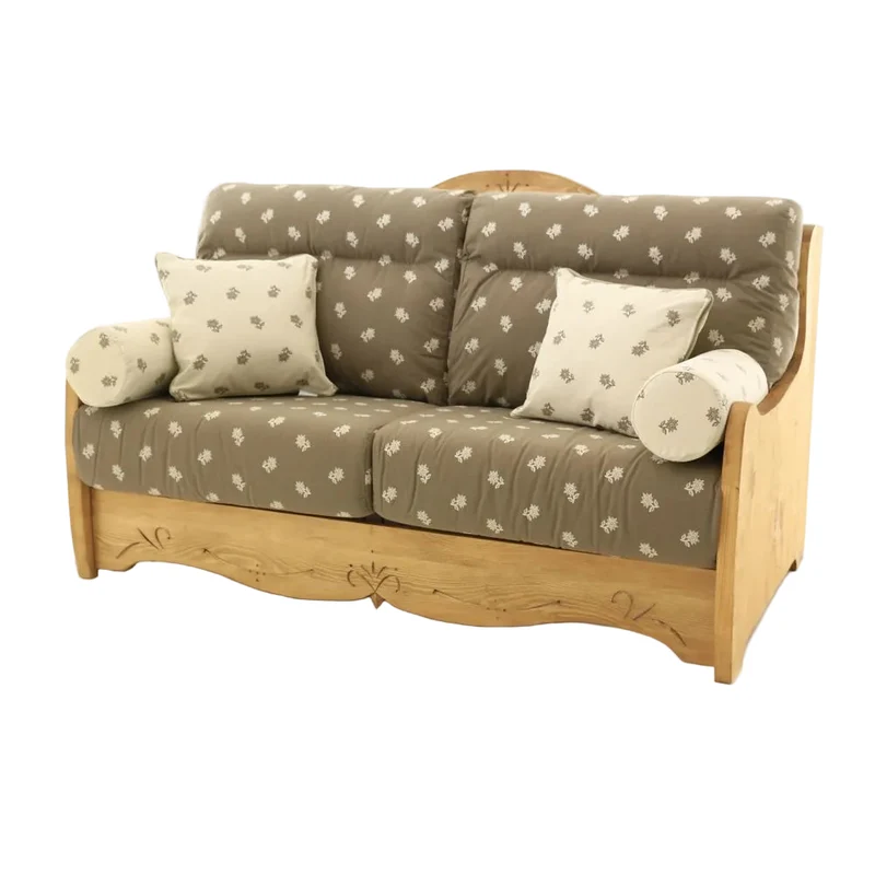 Canapé convertible 160 cm edelweiss taupe