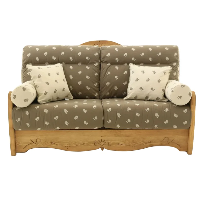 Canapé convertible 160 cm edelweiss taupe