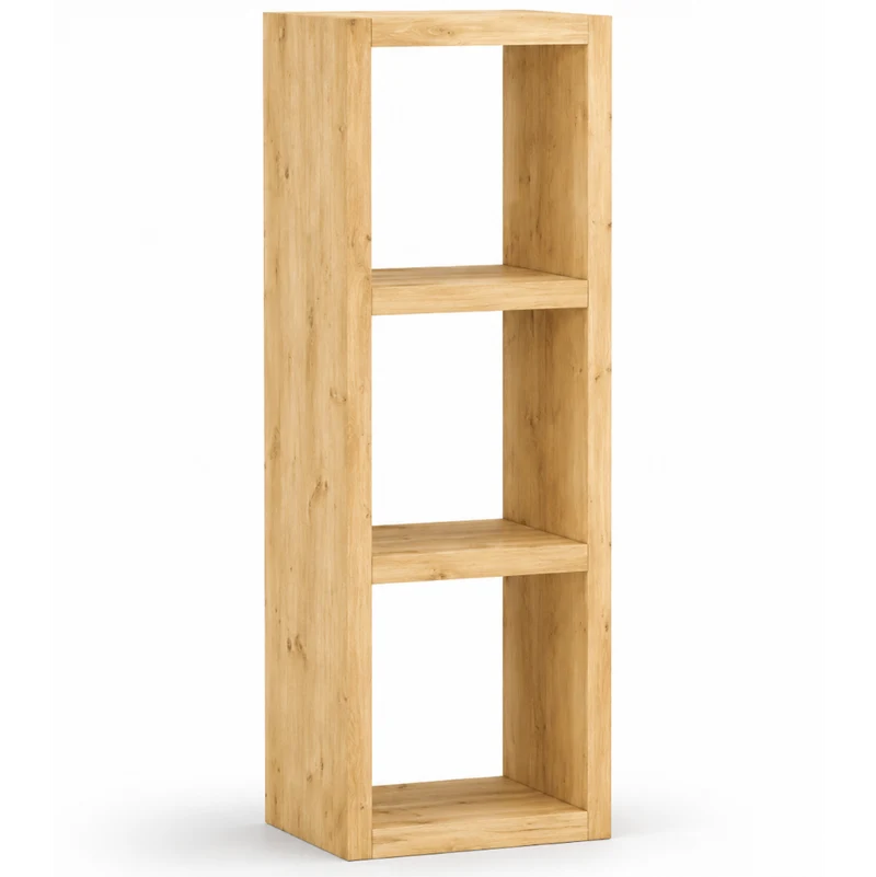 Etagère cube 3 niches en épicéa massif huilé miel | OREGON