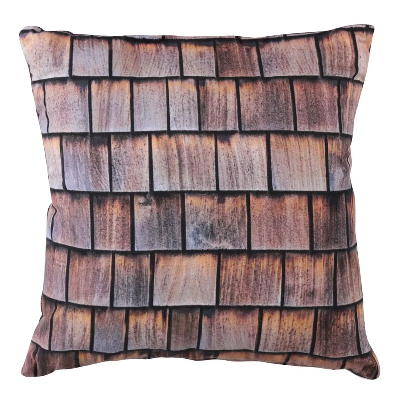 Coussin imprimé toit 40 x 40 cm