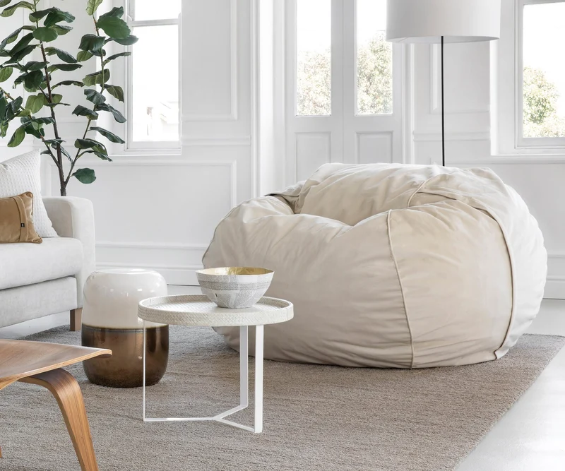 Pouf intérieur - Velours côtelé