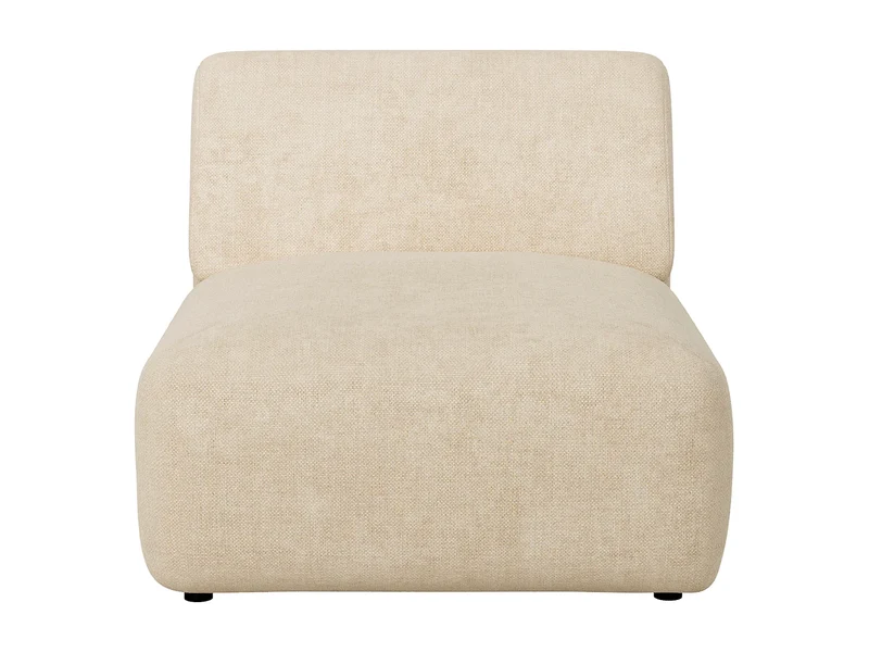Canapé Panoramique d'Angle XXL Modulable en Tissu Beige - POGNI