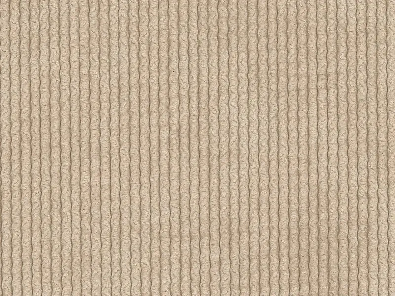 Canapé Panoramique d'Angle XXL Modulable en Velours Côtelé Beige - POGNI