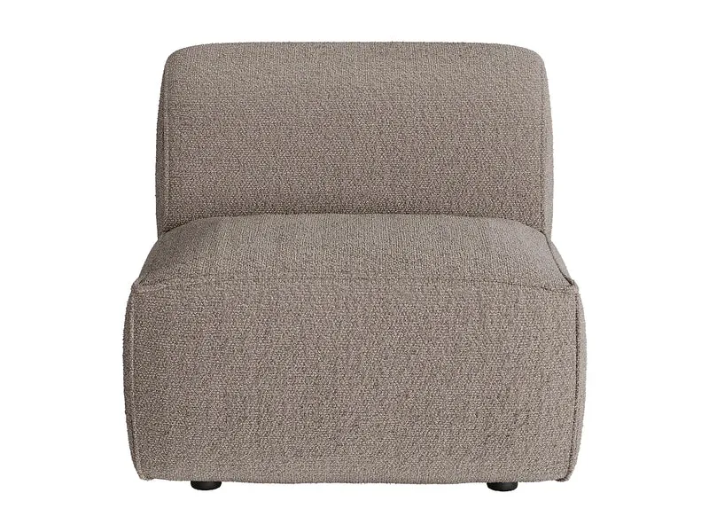 Canapé Panoramique d'Angle XXL Modulable en Chenille Taupe - CAMILIO