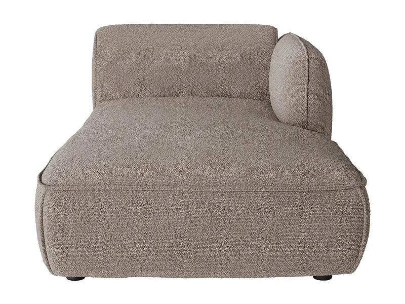 Canapé Panoramique d'Angle XXL Modulable en Chenille Taupe - CAMILIO