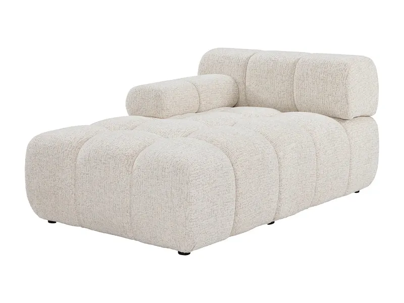 Canapé Panoramique d'Angle XXL Modulable en Tissu Beige - FACIVIL