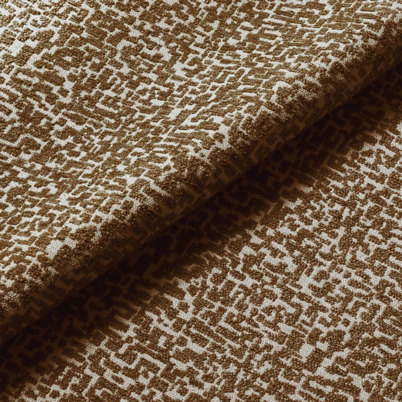 Pouf ROSIE tissu texturé à motifs