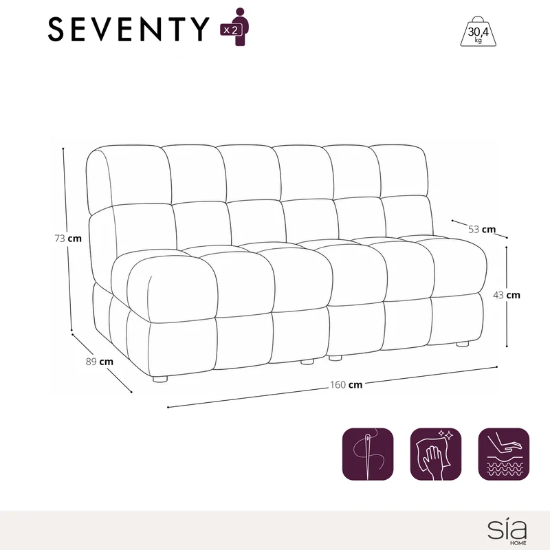 2 fauteuils chauffeuses SEVENTY tissu tramé toucher doux moutarde