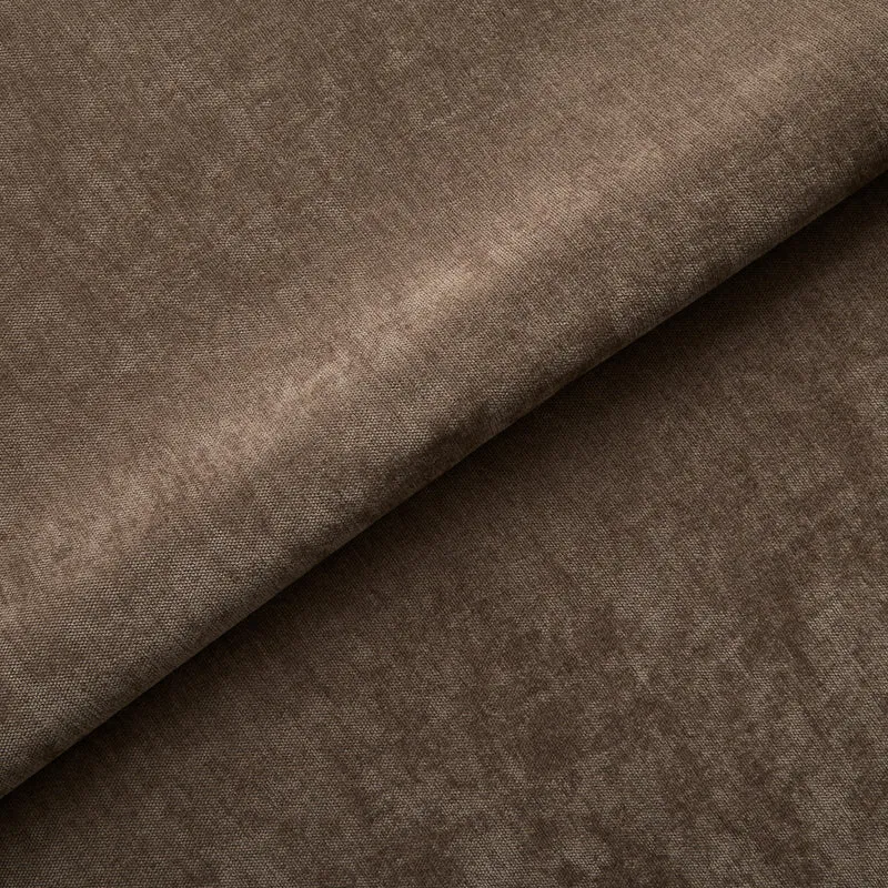 2 fauteuils chauffeuses SEVENTY tissu tramé toucher doux marron glacé
