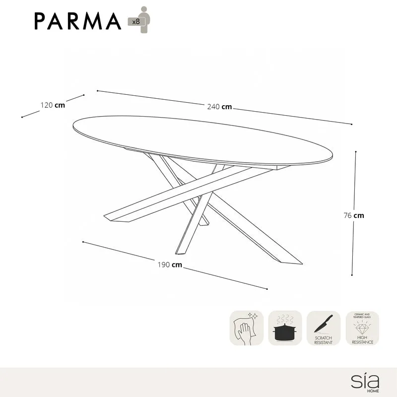 Table à manger fixe PARMA
