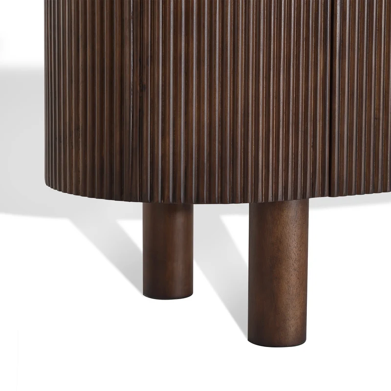 Buffet OREA céramique et bois noyer foncé 160cm